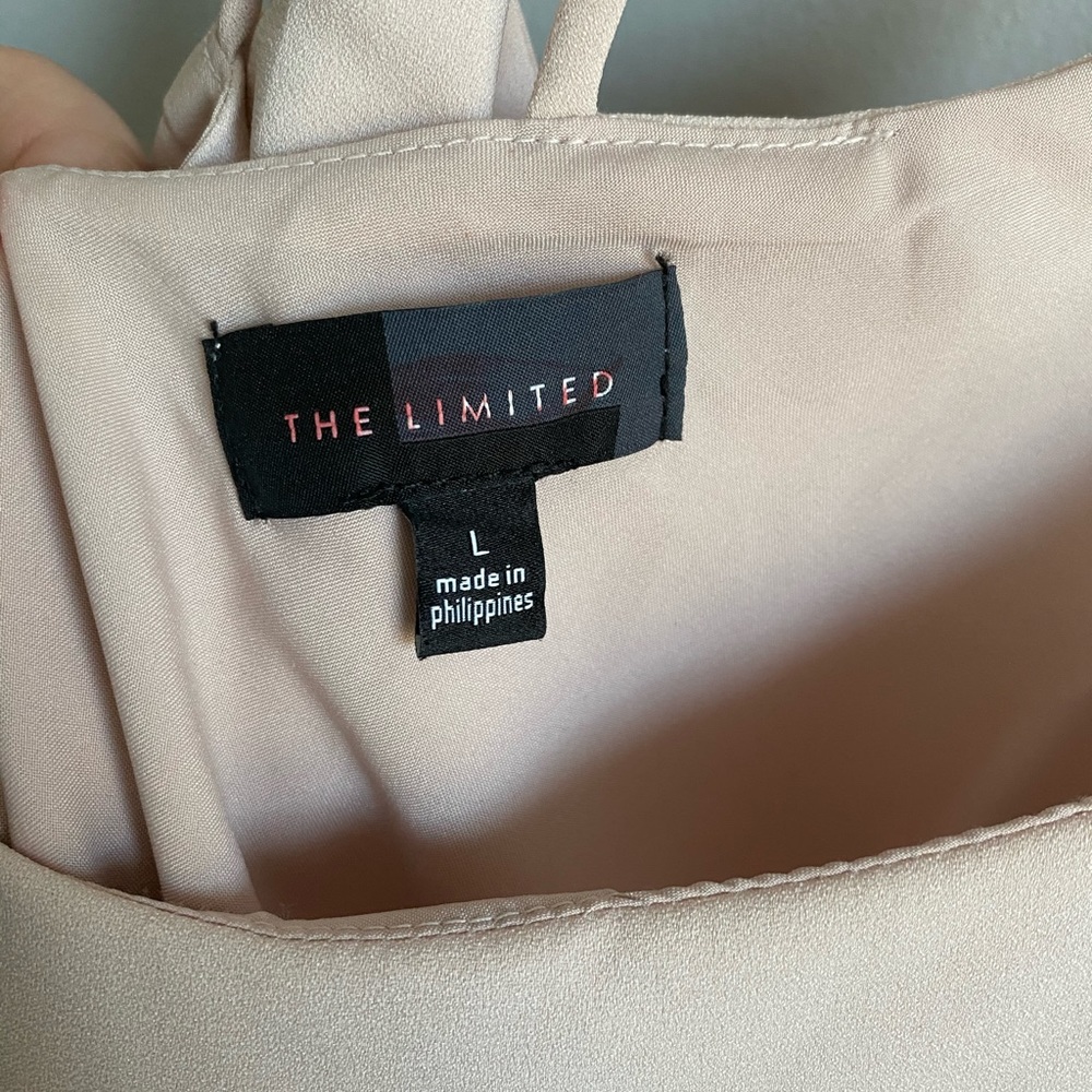 The Limited Pale Pink Strappy Tank Top size Large - Picture 3 of 3